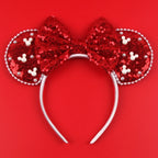 New Trendy Mouse Ears Headband 3.3"Velvet For Girls Soft Bow Hairband Halloween Festival Party Trip DIY Hair Accessories Gifts