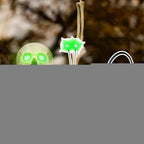Glowing Eyes Halloween Decor with Timer LED Light Up Props for Skulls Pumpkins Tombstones Masks Halloween Party Decorations