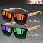 Vintage Square Polarized UV400 Sunglasses for Men & Women