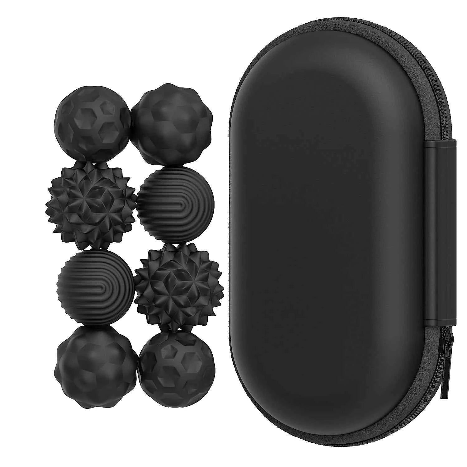 New Stress-Relief Magnetic Ball Toy Durable Rubber Fidget Spinner Toy Multicolor Novelty Relax Gadget for Adults and Youngsters