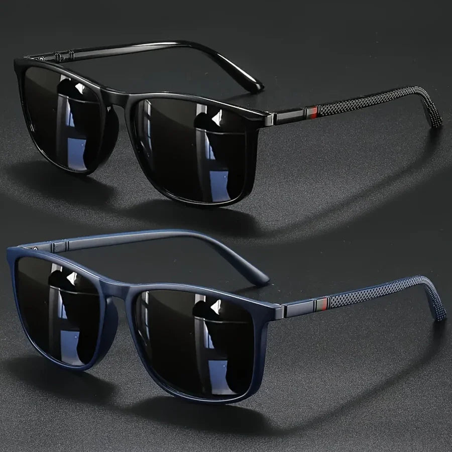 Luxury Vintage Square Polarized UV400 Sunglasses for Men & Women