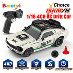 2026 New RC Car 1/18 Retro Remote Control Cars with Lights Racing Vehicle 2.4G Radio High Speed Drift Model Toys for Boys Gifts