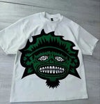Y2k Harajuku Streetwear Men and Women Short Sleeved Fashion New Cartoon Print Design Shirt Retro Hip Hop Trend Oversized T-Shirt
