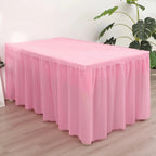 2pcs/set Disposable Paper Tablecloth Skirt Set Rectangular Table Cover And Table Skirt Party Supplies For Events Decoration