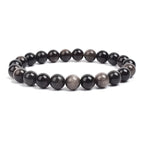 Natural Stone Beads Bracelet For Women Men Amethysts Crystal Quartzs Aquamarines Jades Jewelry Agates Elastic Bangle Bracelets