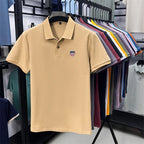 Men's Summer Luxury Brand Cotton 100% Polo Shirt Lapel Printing Short Sleeves T-Shirt Business Leisure Ventilate Men's Clothing