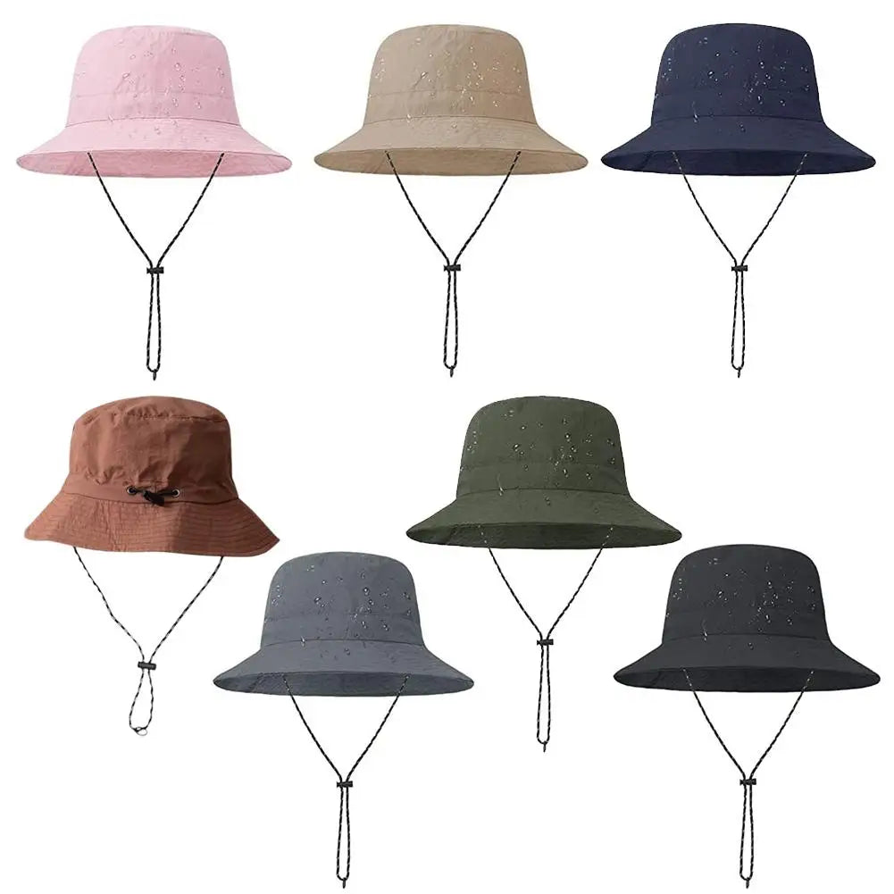 Outdoor Fisherman Hat Women Summer Sun Anti-UV Protection Camping Hiking Mountaineering Caps Men's Panama Fishing Bucket Hat