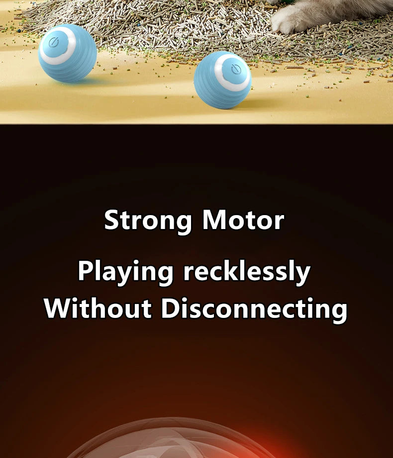 2PCS Cat Interactive Ball Indoor Automatic Rolling Magic Ball Smart Cat Toys Electronic Interactive Cat Toy Cat Game Accessories - WTN Essentials 