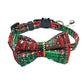Pet Breakaway Cat Collar Bow Tie & Bell – Christmas Plaid