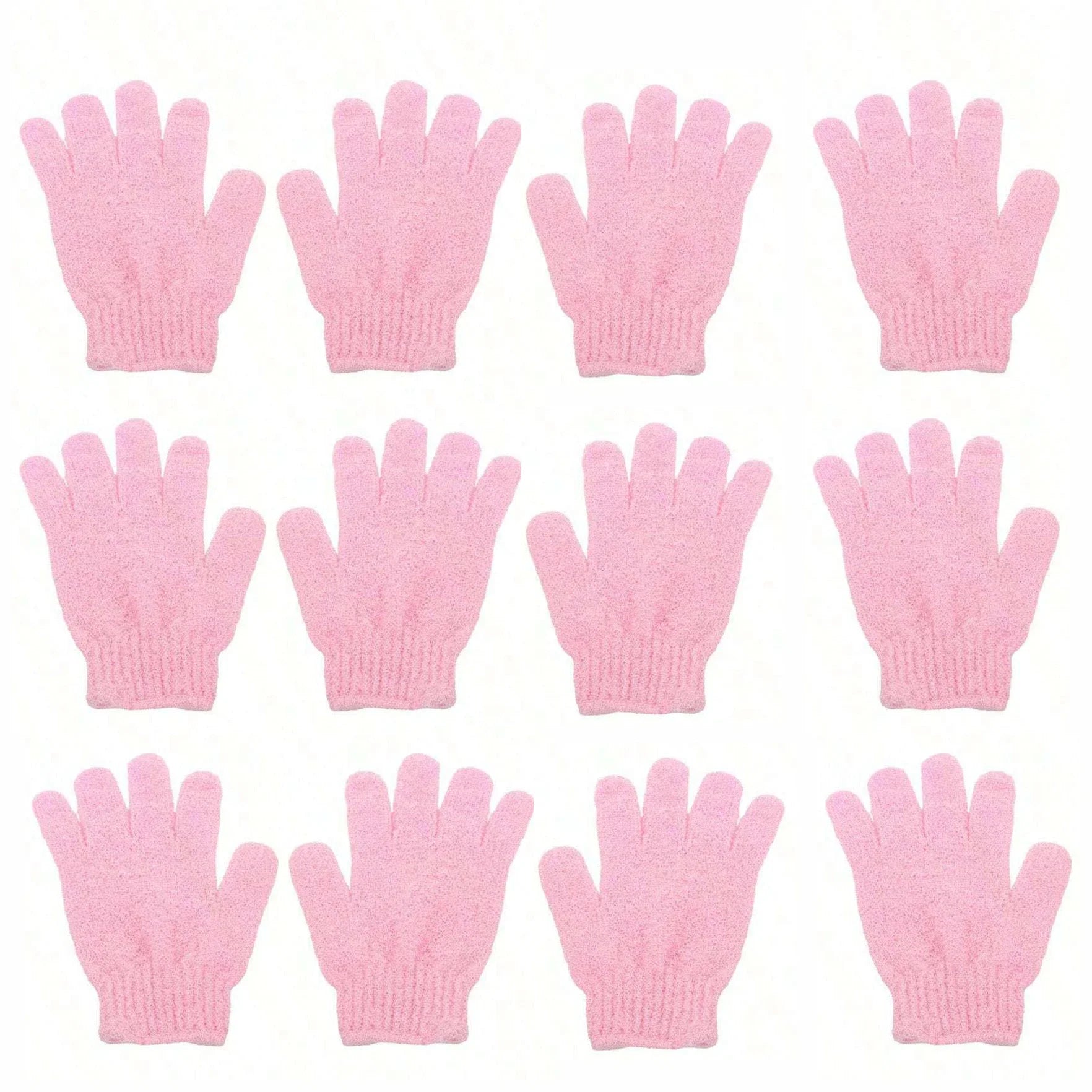 2pcs/6pcs/12pcs Reversible Exfoliating Shower Gloves, Body Scrub Gloves, ,Cleansing Tools Bath Towel Bath Products Back Scrub