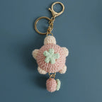 Funny Shrimp Crochet Keychain Cute Ocean Bag Charm