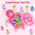 1PC Night Glow Large Turtle+100pcs Mini Luminous Turtles Figurines Resin Craft Glowing Turtle Storage Ornament Landscape Desktop