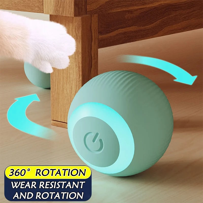 2PCS Cat Interactive Ball Indoor Automatic Rolling Magic Ball Smart Cat Toys Electronic Interactive Cat Toy Cat Game Accessories - WTN Essentials 