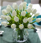 3/5/10/15/20pcs Tulips Artificial Flowers Real Touch Flower Bouquet Tulips Fake Flower for Wedding Home Decoration