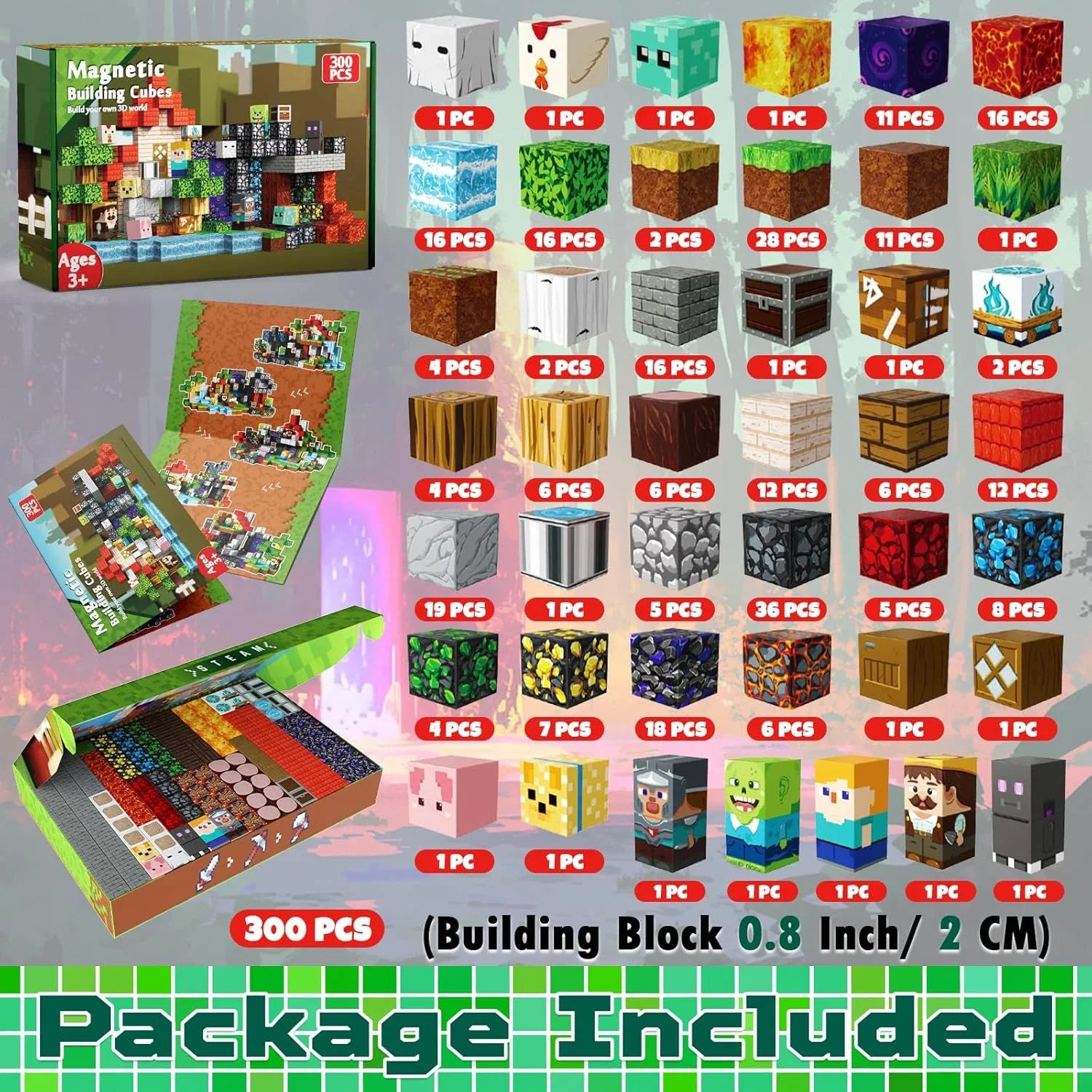 Magnetic Tiles Building Blocks – STEM Educational Toy Set