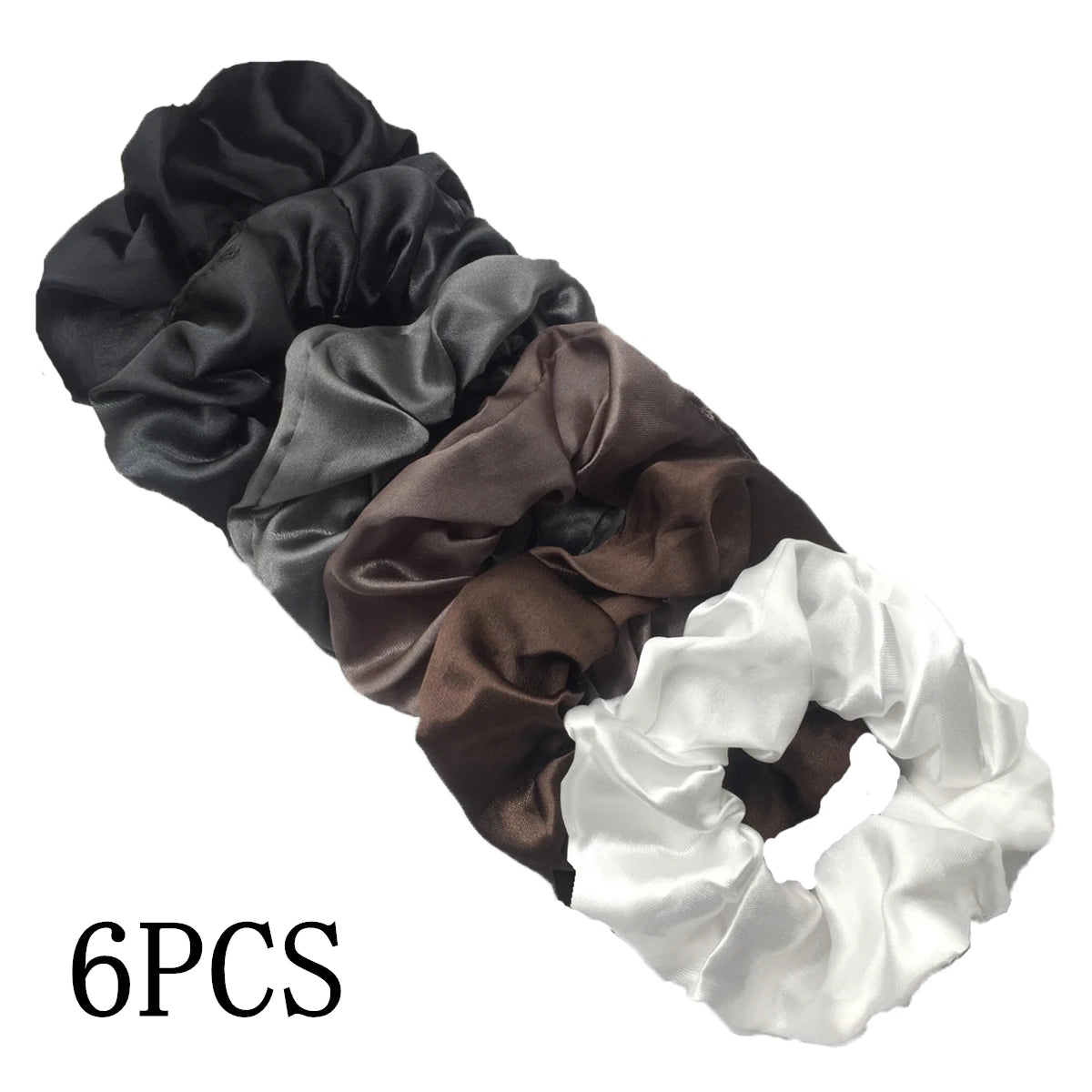 Satin Scrunchies Set for Women & Girls – 25/10/6 Pcs Elastic Hair Bands | Soft Silk Ponytail Holders & Fashion Hair Accessories