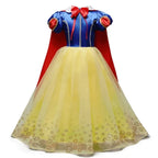 Girls Snow Queen Elsa Anna Kids Costumes For Girls 2024 Carnival Party Prom Gown Children Clothing Frozen Jasmine Princess Dress