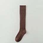 Women Long Socks Cashmere Women Boot Solid Wool Thigh Stocking Skinny Casual Cotton Over Knee-High Fluffy Female Long Knee Sock