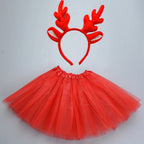 Animals  Children  Headband Tutu Skirt Tail Bow Kids  Girl Party Props Elephant Tiger Fox     Halloween Costume Cosplay
