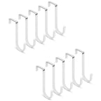 Door Hangers Hooks with Rubber Organizer Hooks for Living Room, Bathroom, Bedroom, Kitchen Hanging Clothes, Towels, Hats, Coats