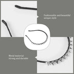 Silver Metal Stud Rivet Spike Headband Hair Head Band Aliceband Punk Girl