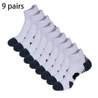 3/9 Pairs Non-Slip Sports Socks for Men & Women Thickened Towel Bottom Professional Running Fitness Training Basketball Socks
