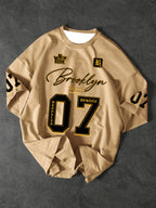 Fashion Sports Shirt Brooklyn 07 Short-sleeved Printed T-shirt Summer Graphic Shirt Men Women Sports Breathable Unisex Tops Tee
