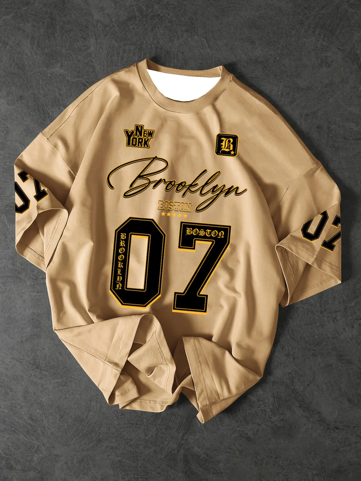 Fashion Sports Shirt Brooklyn 07 Short-sleeved Printed T-shirt Summer Graphic Shirt Men Women Sports Breathable Unisex Tops Tee