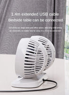 LEIBOO Car USB Fan Dual Head Cooling Air Fan Independent Switch 3-Speed 360 Degree Adjustable Auto Fan Car Electrical Appliances