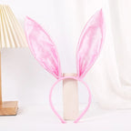 1pc sold color gingham rabbit ear headband in stock headband bunny girl hair clip Halloween rabbit headband