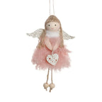 Christmas plush antlers angel girl pendant Christmas tree pendant creative doll pendant gift