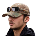 1/2pcs New Men Camouflage Baseball Cap Breathable Sunscreen Hat Outdoor Sports Hunting Hiking Camping Beach Fishing Sun Hat
