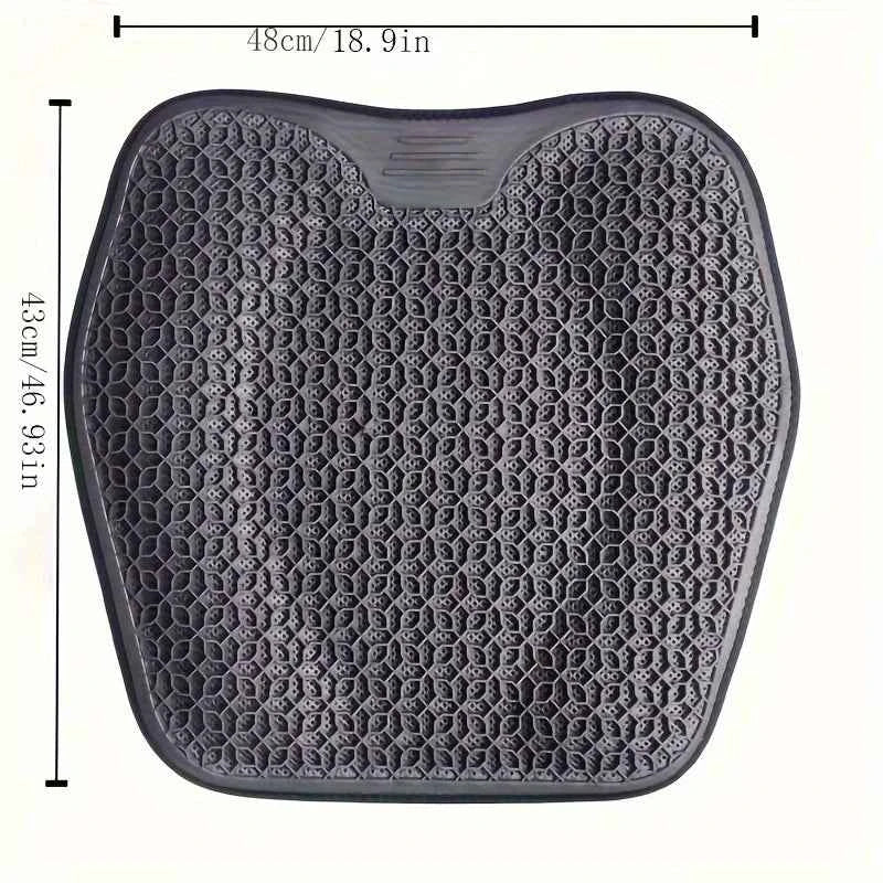 1pc Gel Seat Cushion - Honeycomb Design for Car/Office | Breathable & Machine Washable Pad, Ergonomic Support & Lightweight