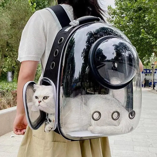 Space Capsule Pet Backpack for Cats & Small Dogs