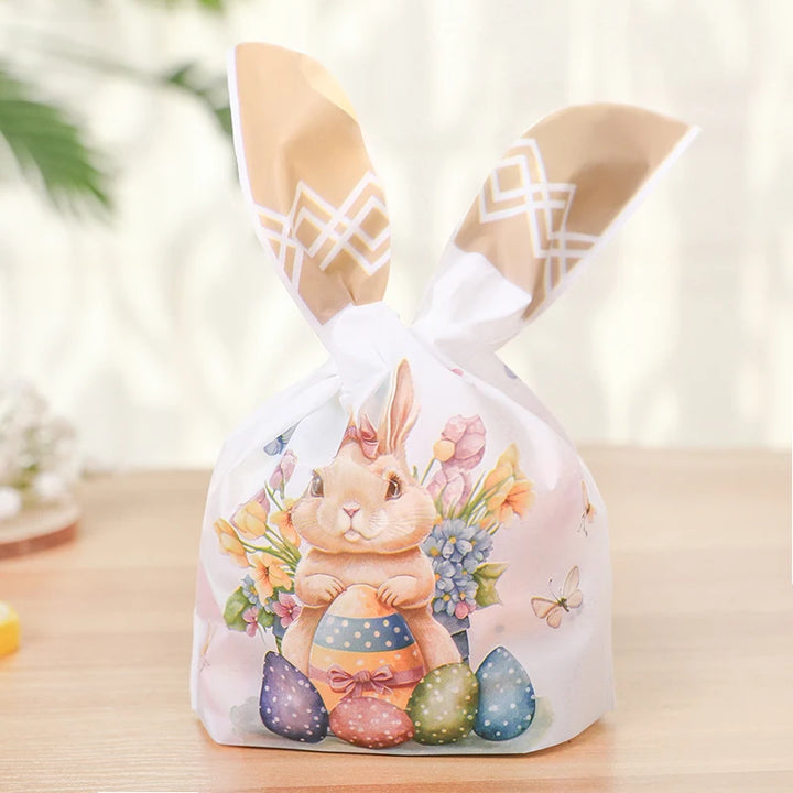 Easter favor bags shaped like bunny ears