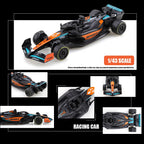 (Bagged) 1.43 Alloy Model Racing Car Toy, Exquisite Formula Alloy Pullback Racing Car, Children's Toy, Best Birthday Gift.