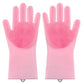 Pet Grooming Cleaning Gloves Dog Cat Bathing Shampoo Glove Scrubber Magic Dishwashing Cleanner Sponge Silicon Hair Removal Glove - WTN Essentials 