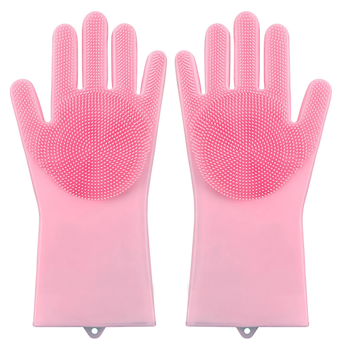 Dishwashing Cleanner Sponge Silicon Hair Removal Glove