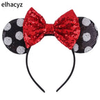 2026 Chic Embroidery Sequin Ears Headband Classical DOT Bow Hairband For Girls Women Party Head Wear Kids DIY Hair Accessories