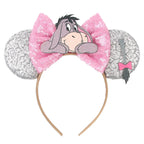 Nieuwste Mickey Mouse Oren Hoofdband Kid Adult Festival Party Pailletten Strik Haarband Vrouwen Baby Girl Party Haar Accessories