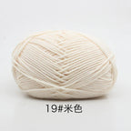 40-50g/Set 4ply Milk Cotton(80%) Knitting Yarn Needlework Dyed Lanas For Crochet Craft Sweater Hat Dolls At Low Price
