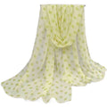 Polka Dot Scarf Ladies Women's Scarf Chiffon Scarf Soft Head Wraps Women's Lady Summer Sunscreen Air Conditioner Shawl