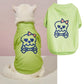Halloween Pet Clothing – Funny Pumpkin Skull Tee