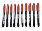 6 PCS Permanent Marker Pen Manga Drawing Markers Black Blue Red Waterproof Ink Sketch Pens Stationery Art School Supplies