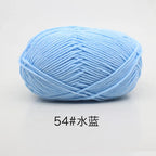 40-50g/Set 4ply Milk Cotton(80%) Knitting Yarn Needlework Dyed Lanas For Crochet Craft Sweater Hat Dolls At Low Price