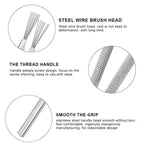 7 Pin Feather Wire Texture Ceramics Tools Polymer Clay Sculpting Modeling Tool DIY Pottery Brush Pottery Tools Cake Accessories