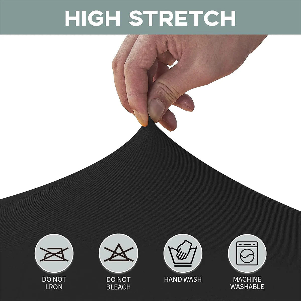 Spandex Tablecloth Tight Fitted Washable and Wrinkle Resistant Stretch Rectangular Patio Table Cover for Event Wedding Parties
