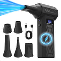 900000RPM New P70 Air Blower 4 Gear Adjustable Turbo Jet Blower With Led Light Battery Display Cordless Compressed Air Duster