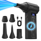 900000RPM New P70 Air Blower 4 Gear Adjustable Turbo Jet Blower With Led Light Battery Display Cordless Compressed Air Duster