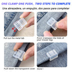 iLMH Invisible Leg Shortening Clip, Non-Slip Pants Edge Clip, Quick Fix Hem Clip, Hidden Pants Adjuster, Sewing Accessories